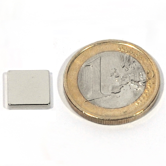 Blocco magnetico neodimio 10x10x2mm, potenza 1 kg-Leggi tutto