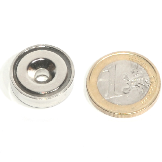 Magnete neodimio in pentola in acciaio con foro di fissaggio da 20 mm, 9 kg di potenza-Leggi tutto