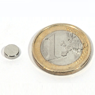 Disc magnetico neodimio Ø 6x2mm, potenza 0,68 kg-Leggi tutto