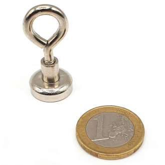Magnete con garofano Ø16mm, potenza da 8 kg-Leggi tutto