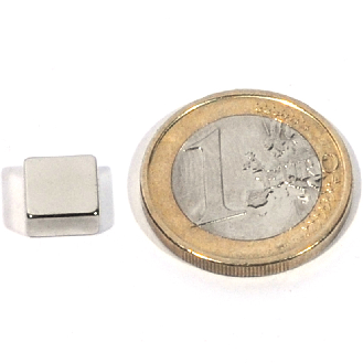 Neodym -Magnetblock 8x8x4mm, Leistung von 1,5 kg-Beschreibung lesen