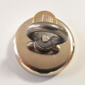 Ø60 mm Fischmagnet mit Ösen, Power 115 kg-Beschreibung lesen
