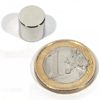 Disc magnetico neodimio Ø10 x 10 mm, potenza 4.3 kg-Leggi tutto