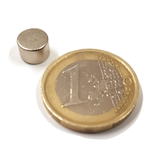 Neodym -Magnetscheibe Ø 8x5 mm, Leistung von 1,8 kg-Beschreibung lesen