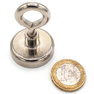 Magnete con garofano Ø32mm, potenza da 34 kg-Leggi tutto