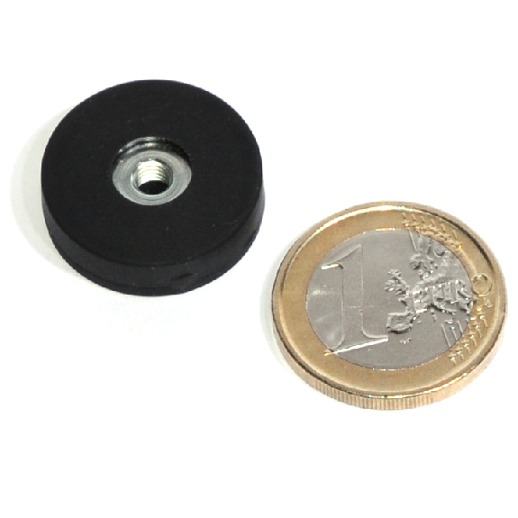 Ø22 mm de neoodimio imán de enfriamiento con orificio roscado, potencia 3.8 kg-Leer más