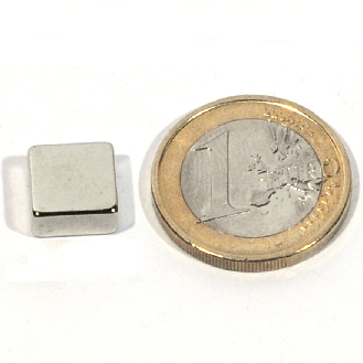 Neodym -Magnetblock 10x10x5mm, Leistung 2,8 kg-Beschreibung lesen