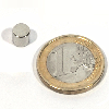 Disco magnético de neodimio Ø 6x6 mm, potencia 1.2 kg