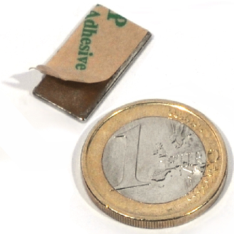 Aufklebermagnet 20x10x1 mm, Leistung 0,9 kg-Beschreibung lesen