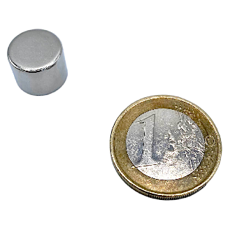 Neodym -Magnetscheibe Ø12 x 10 mm, Leistung 5,30 kg-Beschreibung lesen