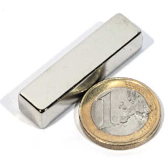 Blocco magnetico neodimio 40x10x9mm, potenza 14 kg-Leggi tutto