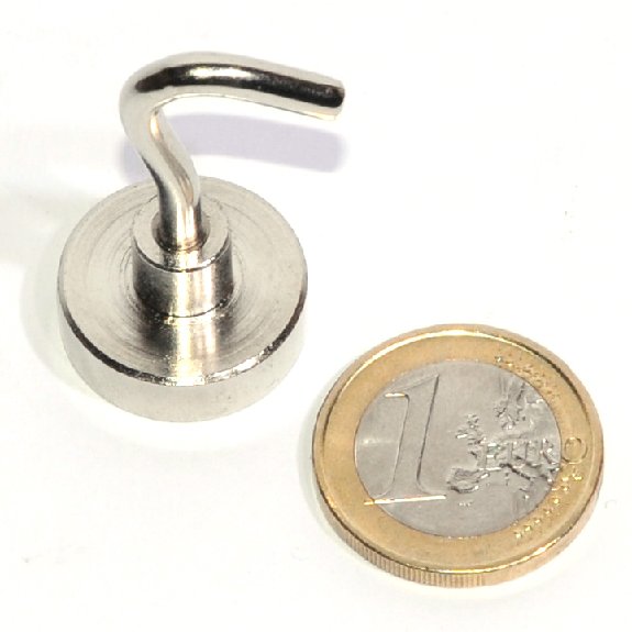 Ø20 mm Magnet de gancho, 12 kg de potencia-Leer más