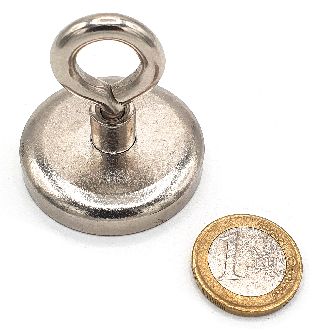Magnete con garofano Ø42mm, potenza 72 kg-Leggi tutto
