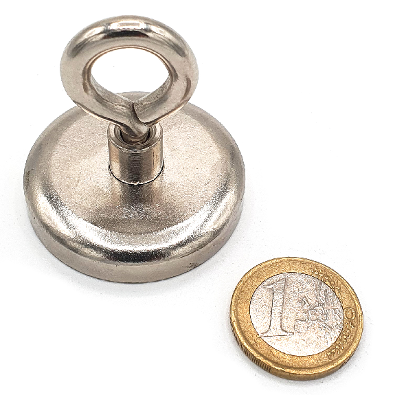 Imán con Ø42 mm de clavel, potencia de 72 kg-Leer más
