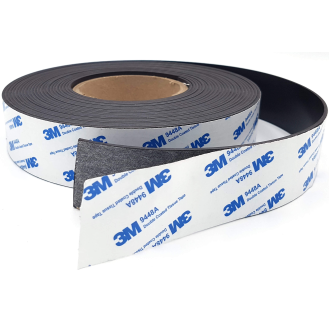 Bande magnétique autocollante 40mm x 2mm x 10mètres adhésif 3M-Lire la description