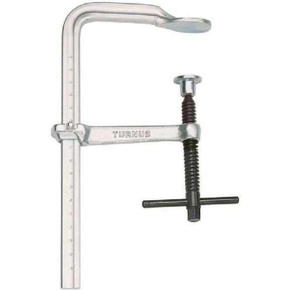469K-060 - Tornillo de apriete todo acero mango en T 600x120mm Riel 25x12mm-Leer más