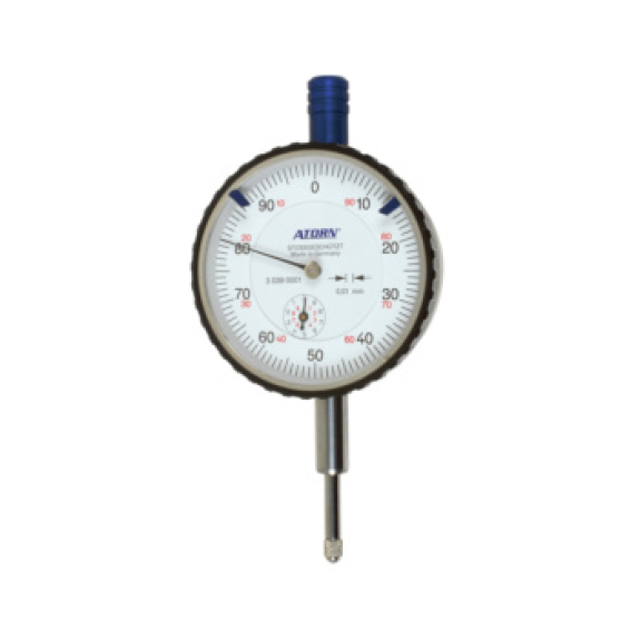 Reloj comp. ATORN rango 10 mm escala 0,01, protec. impacto diám. ext. 58 mm-Leer más