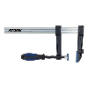 Sargento de fundición maleable ATORN 120x65 mm, empuñadura de 2 componentes Sargento de fundición maleable ATORN 120x65 mm, empuñadura de 2 componentes