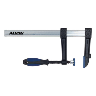 Sargento de fundición maleable ATORN 500x120 mm, empuñadura de 2 componentes-Leer más