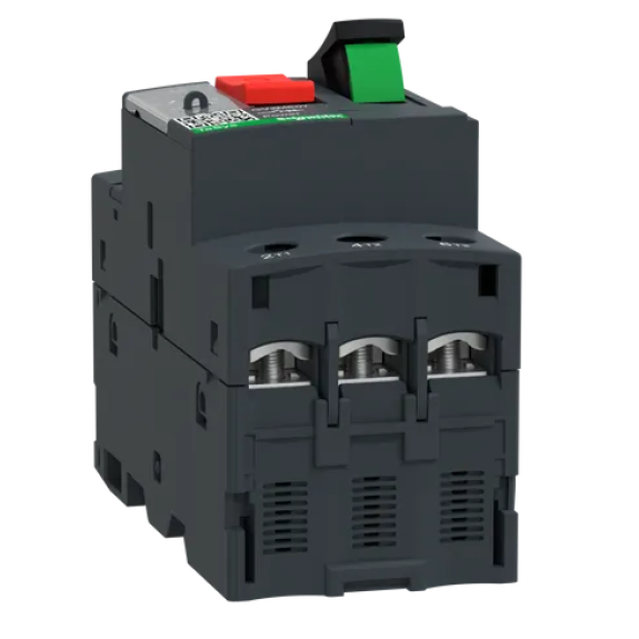 TeSys - Disjoncteur moteur magnéto-thermique GV2ME07 - 3P - commande par bouton poussoir - réglage th. 1.6 à 2.5A-Lire la description