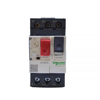 TeSys - Disjoncteur moteur magnéto-thermique GV2ME10 - 3P - commande par bouton poussoir - réglage th. 4 à 6.3A-Lire la description