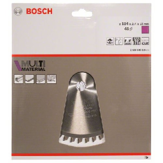 Kreissägeblatt Multi Material, 184 x 16 x 2,4 mm, 48-Beschreibung lesen