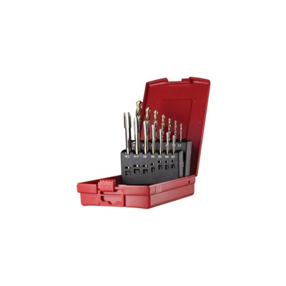 L114301 chinengewindebohrersatz Nr.301 B N L114 M3-M12 14 teilig HSS-E-Beschreibung lesen