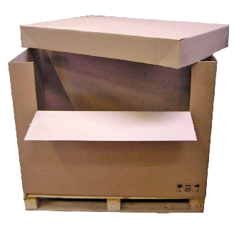 Demi-caisses carton brun 100x120x100 cm par 1 unité-Lire la description