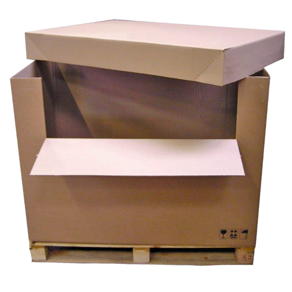 Demi-caisses carton brun 100x120x100 cm par 1 unité-Lire la description