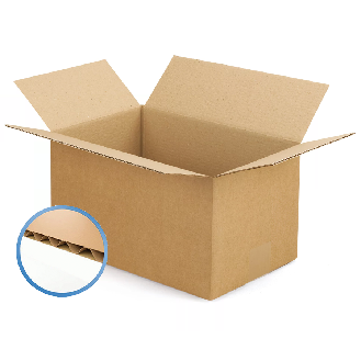 Caisses carton simple cannelure brun 30x30x25 cm par 20 unités-Lire la description