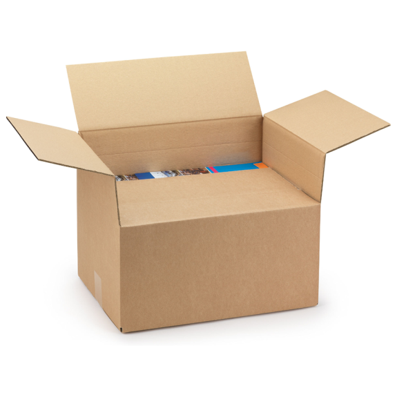 Caisses polyvalentes à hauteur variable carton brun 60x80x40 cm par 10 unités-Lire la description