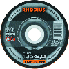 Disco de corte RHODIUS FTK24 para metales no ferrosos, 115 x 2 x 22,2 mm Disco de corte RHODIUS FTK24 para metales no ferrosos, 115 x 2 x 22,2 mm