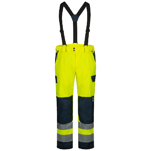 FLOKI Warnschutz-Bundhose Gr.0-S(46/48)  Gelb/Marine EN ISO 20471, EN 343-Beschreibung lesen