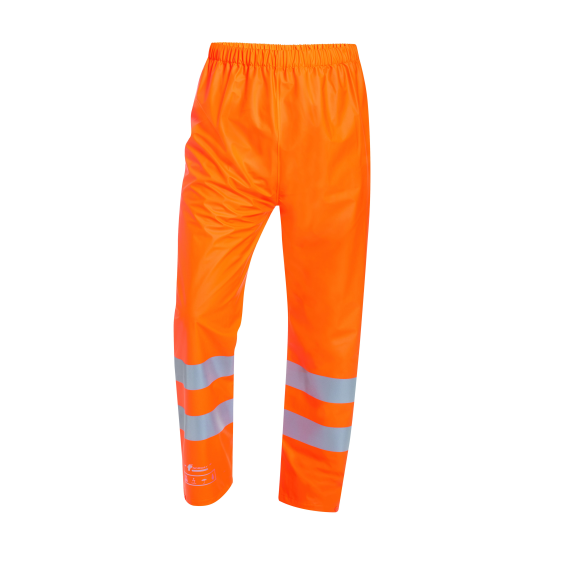 TJARK MULTINORM PU-REGENBUNDHOSE Gr.XXL , ORANGE, EN ISO 20471/1, EN 343,-Beschreibung lesen