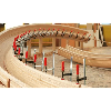 Tornillo de apriete de fundición maleable con empuñadura de madera TG - TG30B8 -