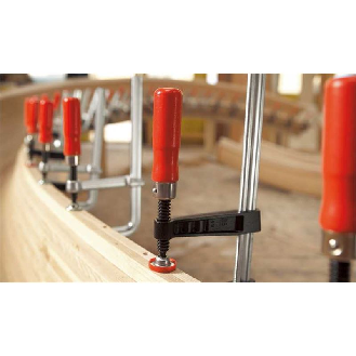 Tornillo de apriete de fundición maleable con empuñadura de madera TG - TG30S10 --Leer más