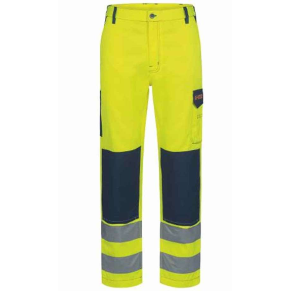 WERDAU Warnschutz-Bundhose Gr.44  Gelb/Marine EN ISO 20471-Beschreibung lesen