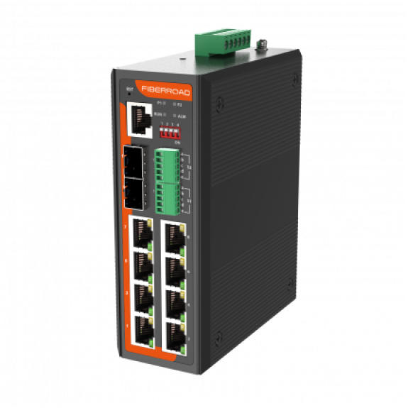 Switch gestionado FR-7M3208S 2 SFP 100/1000M + 8 10/100/1000BaseTX + 2 RS232/485/422-Leer más
