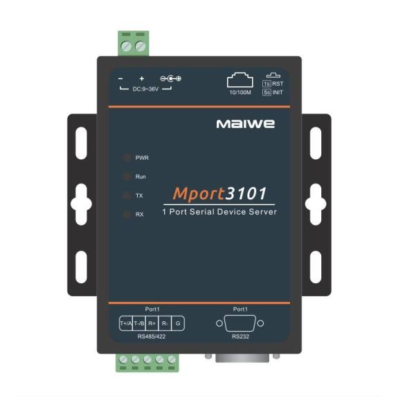 Mport3101 - servidor serie de 1 puerto RS232/485/422 (DB9) a Ethernet-Leer más
