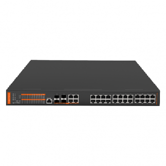 Switch 19'' 4 GX + 24 PoE/PoE+ FR-5M3424P-Leer más