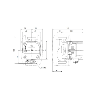 Circulateur alpha1  - Série: Alpha1 L 25-40 | Filetage mâle (pouce): 1"1/2 | Entraxe (mm): 130-Lire la description