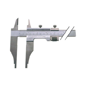 Calibre pie de rey de taller 1000 mm con ajuste fino, con puntas-Leer más