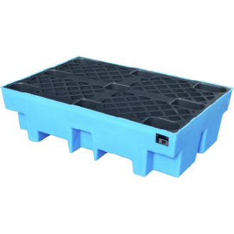 bandeja recogida, PE, cubetas de 200 l, 1220x820x330 mm, volumen recogida 240 l-Leer más