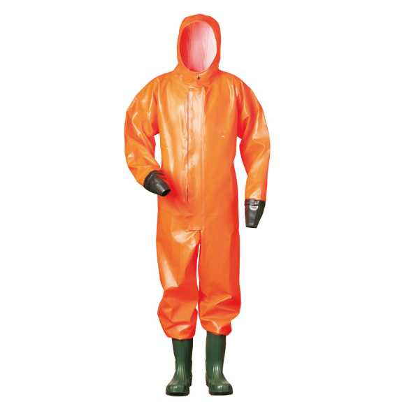 -SCHUTZ-ANZUG ORANGE, S5-STIEFEL DESS.3055-7, Gr.46 -SCHUTZ-ANZUG ORANGE, S5-STIEFEL DESS.3055-7, Gr.46-Beschreibung lesen