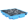 bandeja recogida, PE, cubetas de 200 l, 1280x1280x275 mm, volumen recogida 230 bandeja recogida, PE, cubetas de 200 l, 1280x1280x275 mm, volumen recogida 230