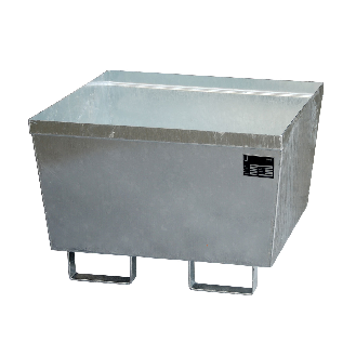 Cubeta colectora sin rejilla 800 x 800 x 545 mm, galvanizada-Leer más