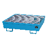 Cubeta colectora con rejilla LxAnxAlt 1200 x 1200 x 335 mm RAL 5012 azul claro Cubeta colectora con rejilla LxAnxAlt 1200 x 1200 x 335 mm RAL 5012 azul claro