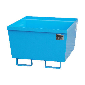 Cubeta colectora sin rejilla LxAnxAlt 800 x 800 x 545 mm RAL 5012 azul claro-Leer más