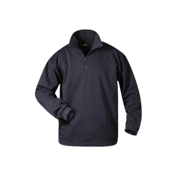 GERD, Sweat-Shirt mit Troyer-Kragen, 80% Baumwolle, 20% Polyester, Marine, Gr.L-Beschreibung lesen