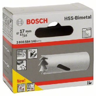 Lochsäge HSS-Bimetall für Standardadapter, 17 mm, 11/16"-Beschreibung lesen
